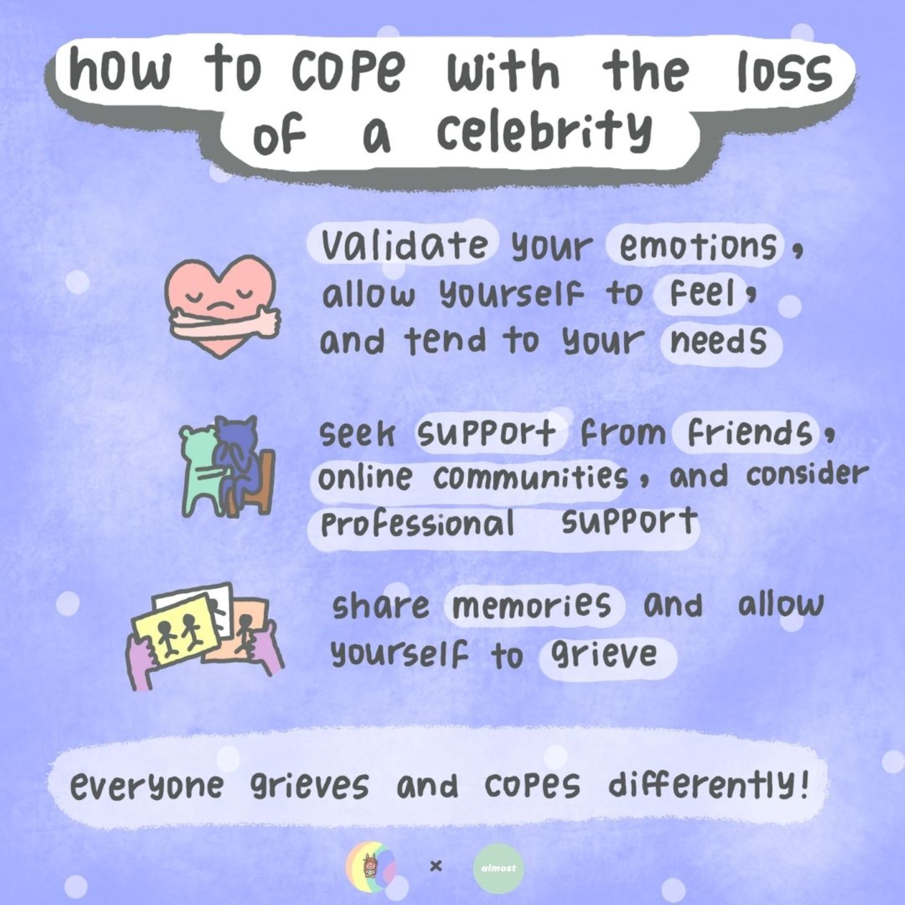 How to cope with the loss of a celebrity
