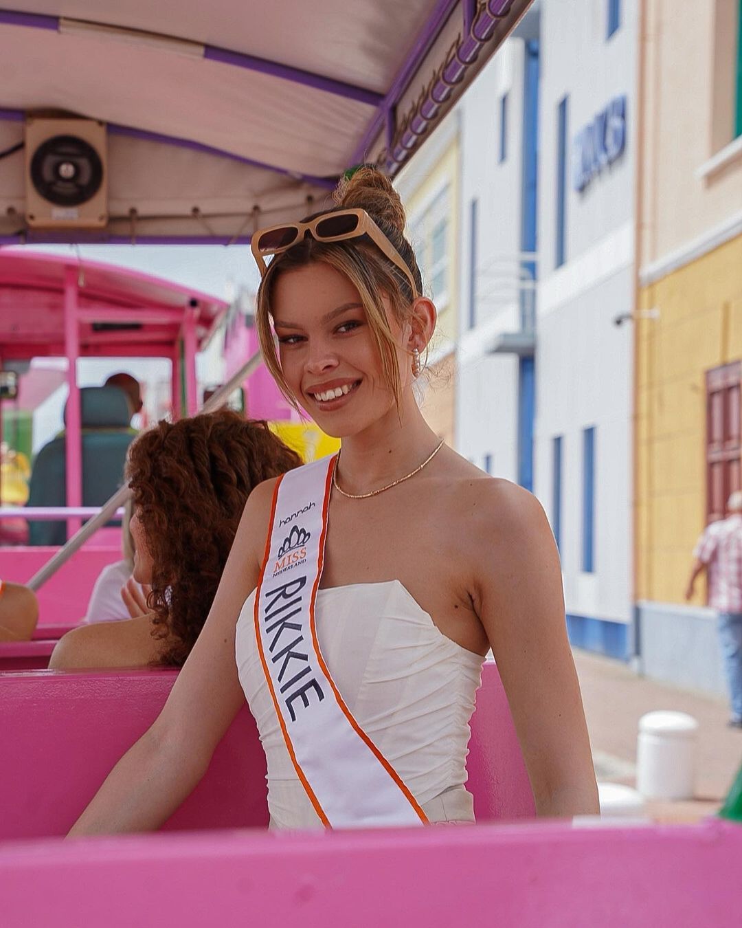Transgender contestant, Rikkie Kollé, for Miss Netherlands poses for a picture.