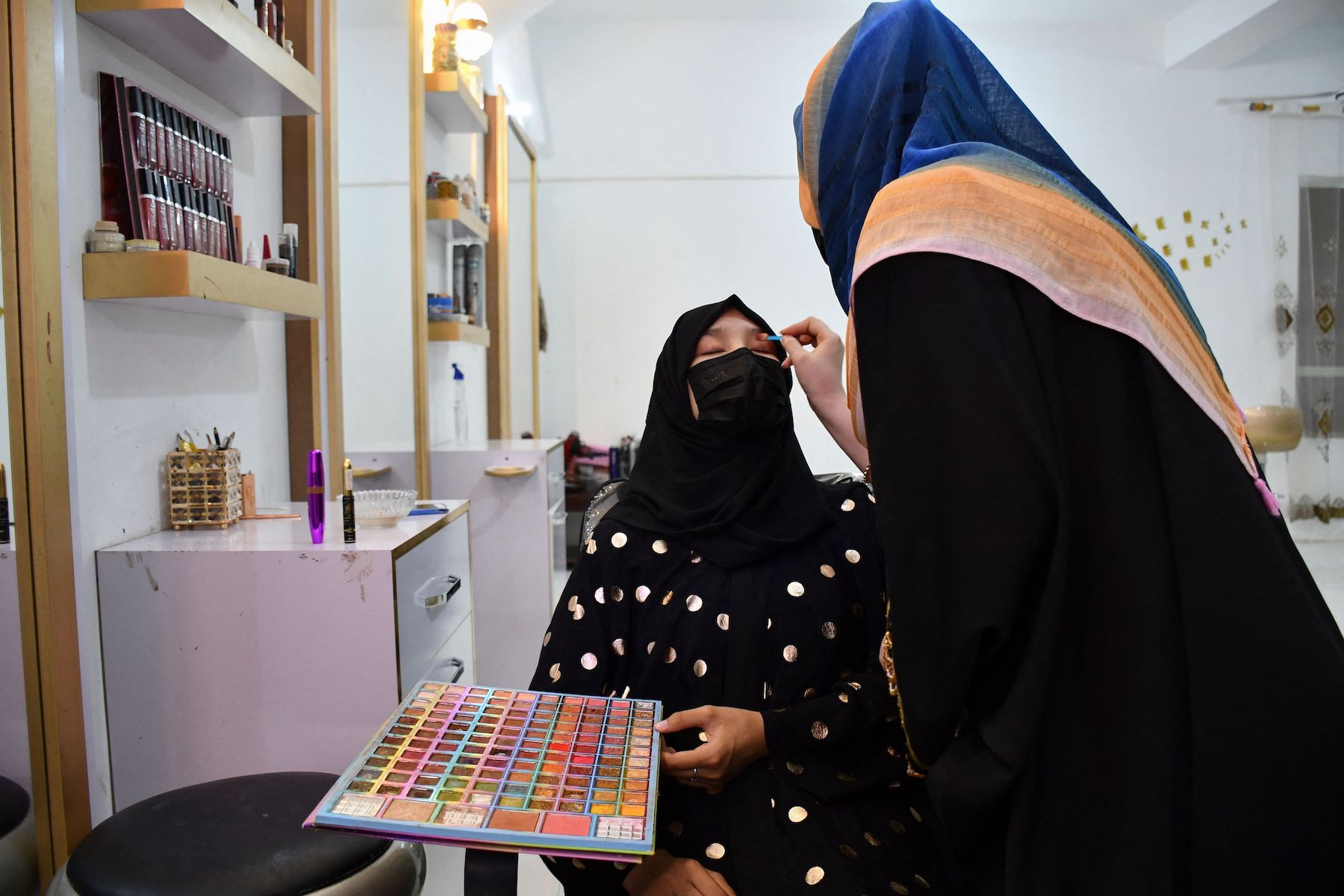 Women In Afghanistan Held A Rare Protest Against The Taliban Banning Beauty Salons