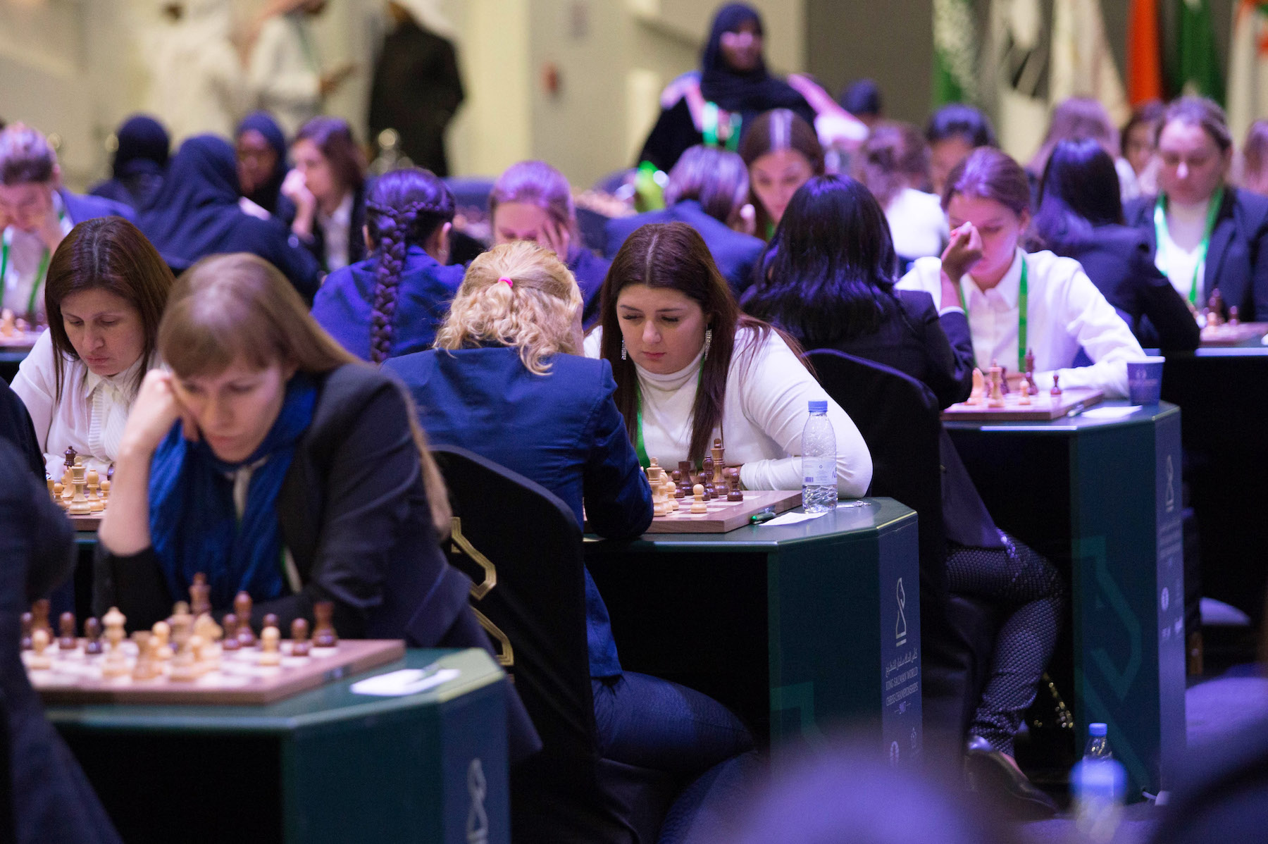 Participants attend chess competition