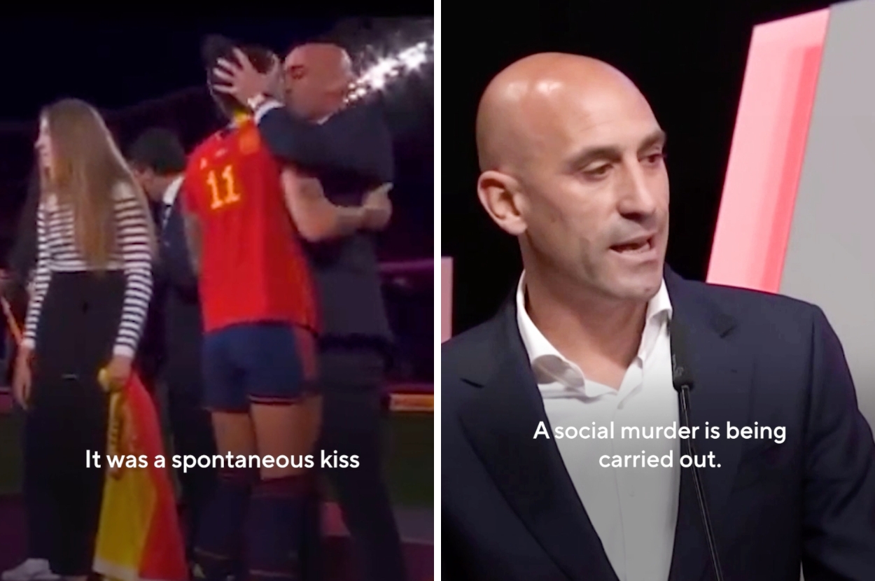 FIFA Has Suspended Spain’s Football President After He Kissed A Woman Player On The Lips Without Consent