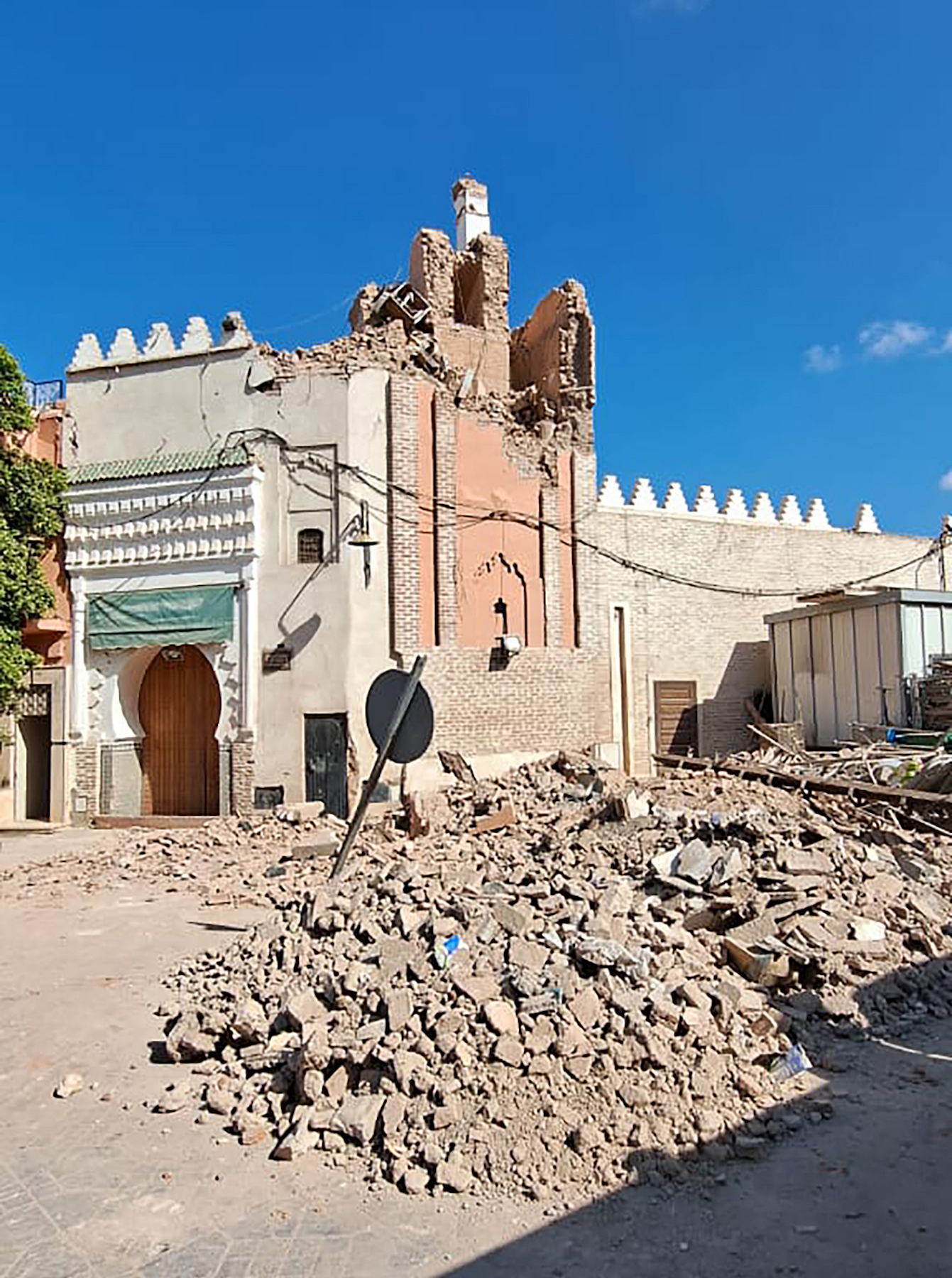 building after morocco earthquake
