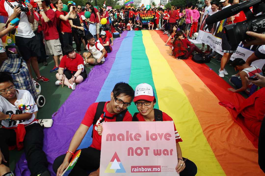 hong kong lgbtq pride rainbow flag