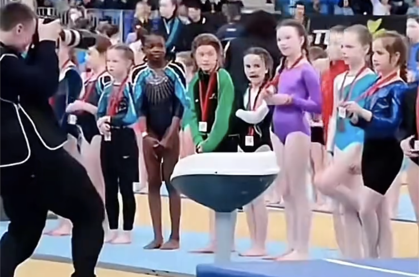 ireland gymnastics snup black girl and gave her apology