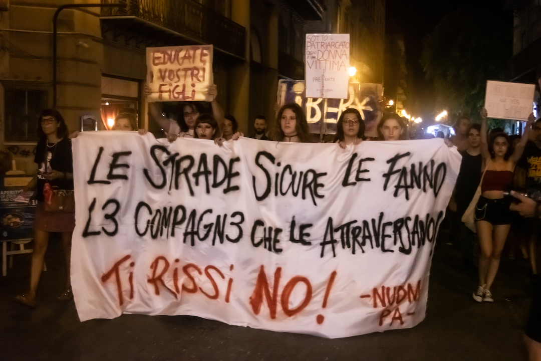 italy palermo gang rape protest