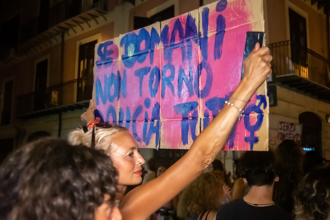italy women protest palermo gang rape