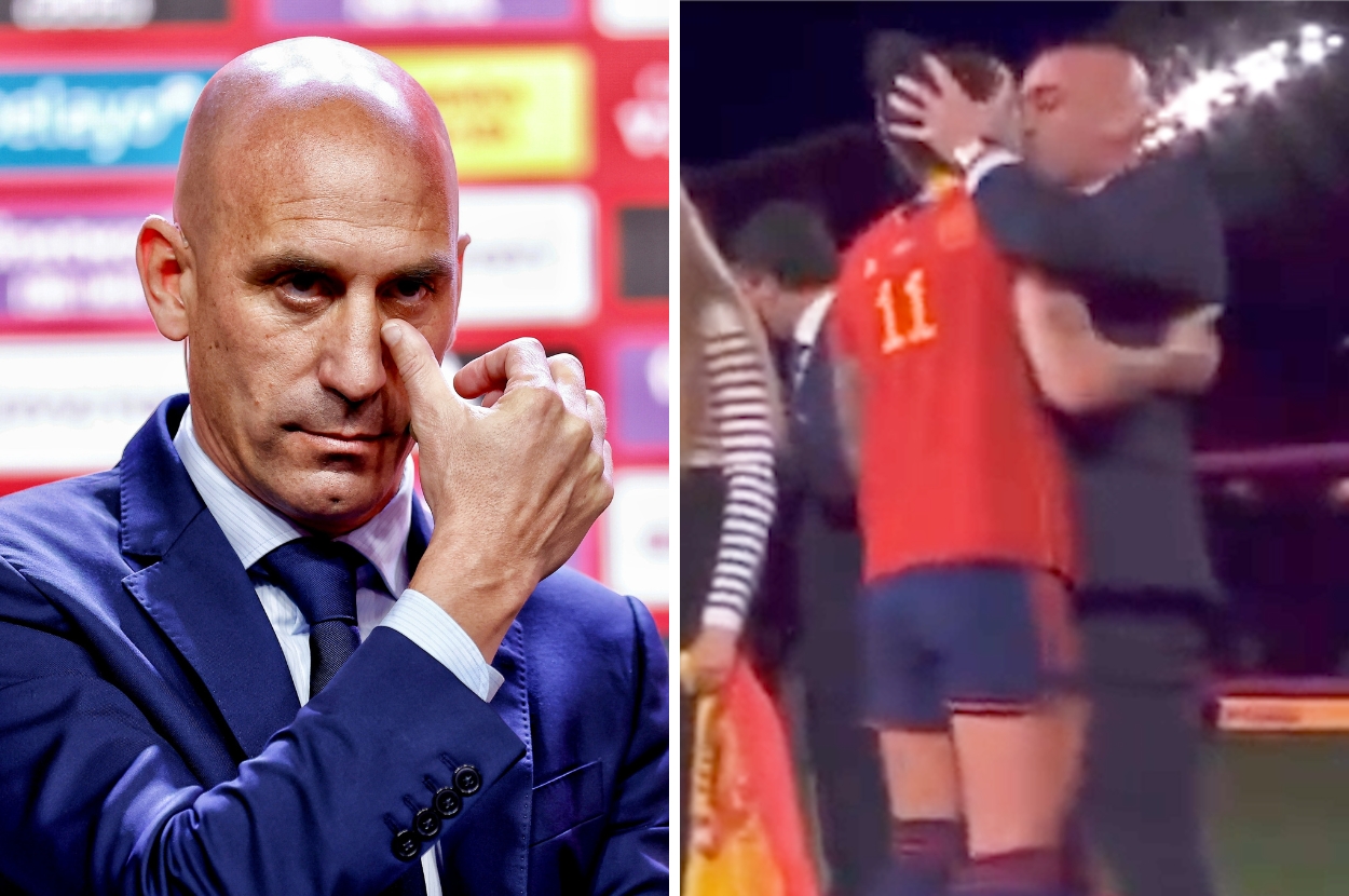 Spain’s Football President Has Finally Resigned After He Forcibly Kissed A Woman Player On The Lips
