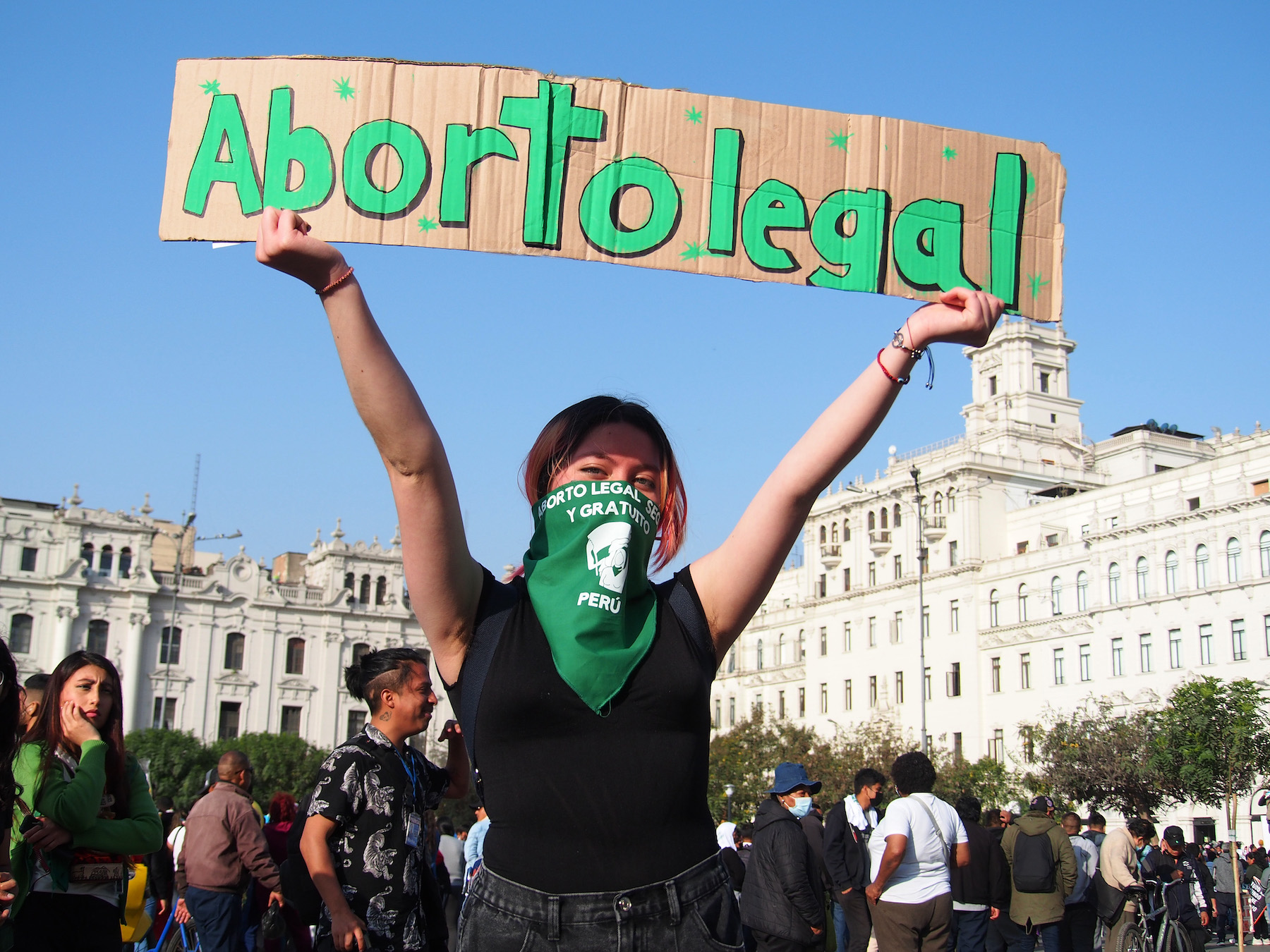 free abortion sign Peru