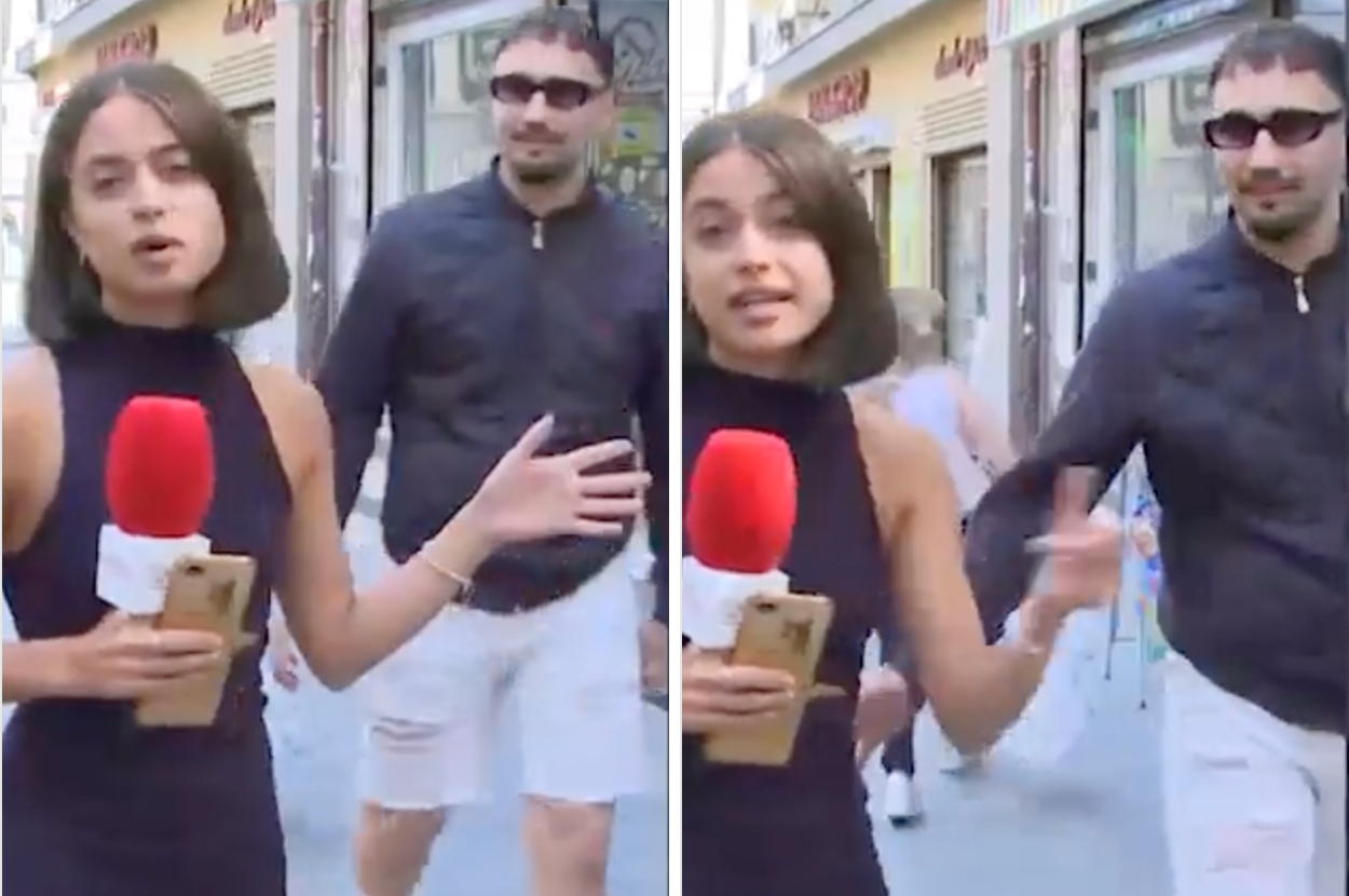 A Man Grabbed This Spanish Woman Reporter’s Butt While She Was On Live TV And People Are Furious