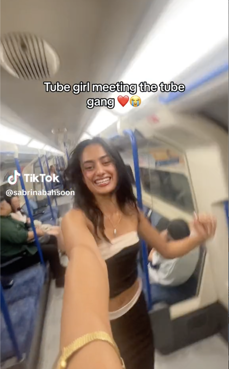 tiktok london tube girl sabrina bahsoon