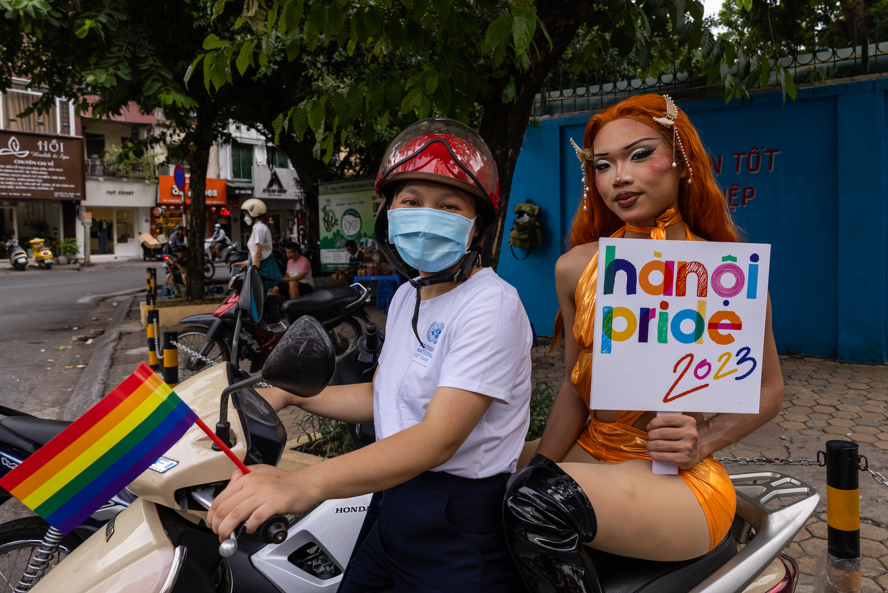 bike riding pride parade in hanoi vietnam 2023