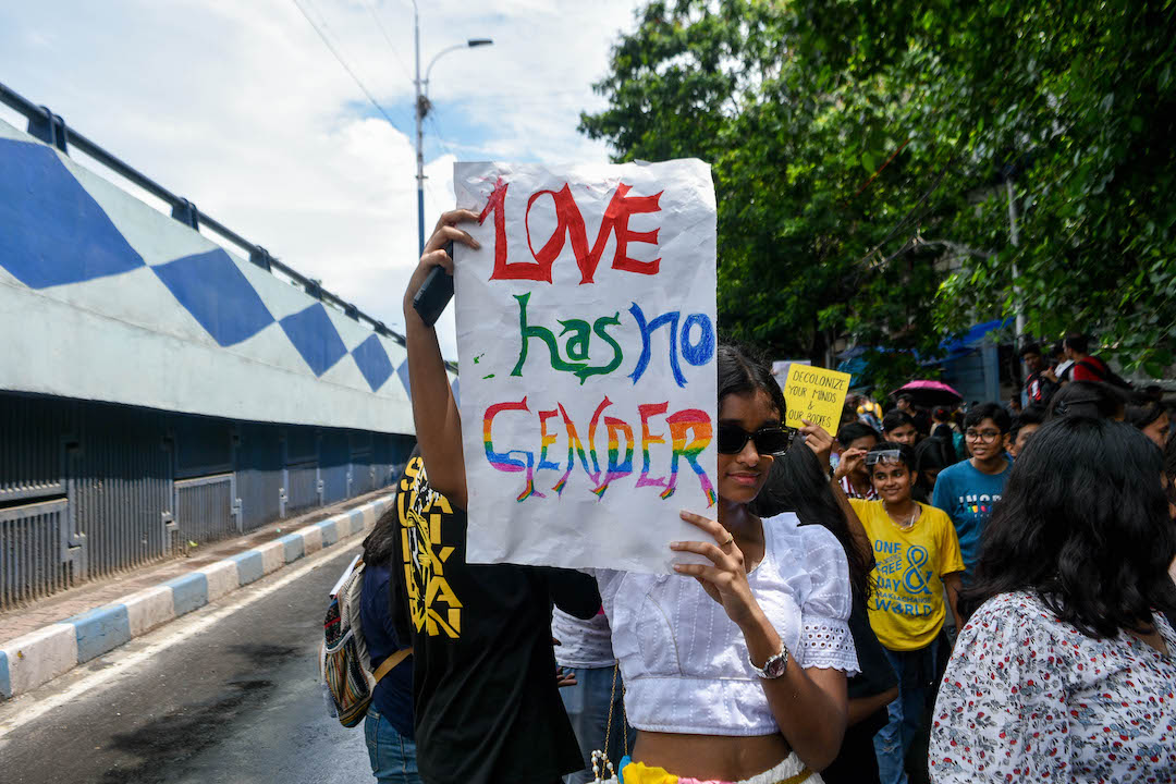 india lgbtq protest no gender