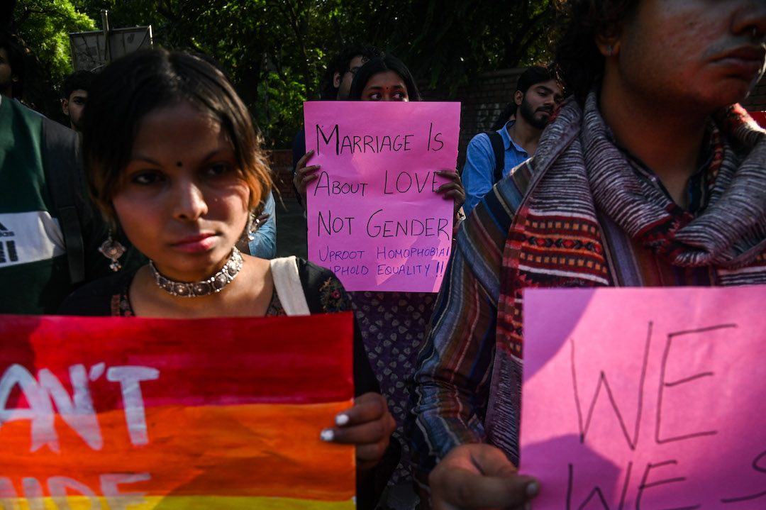 india same sex marriage protest reject