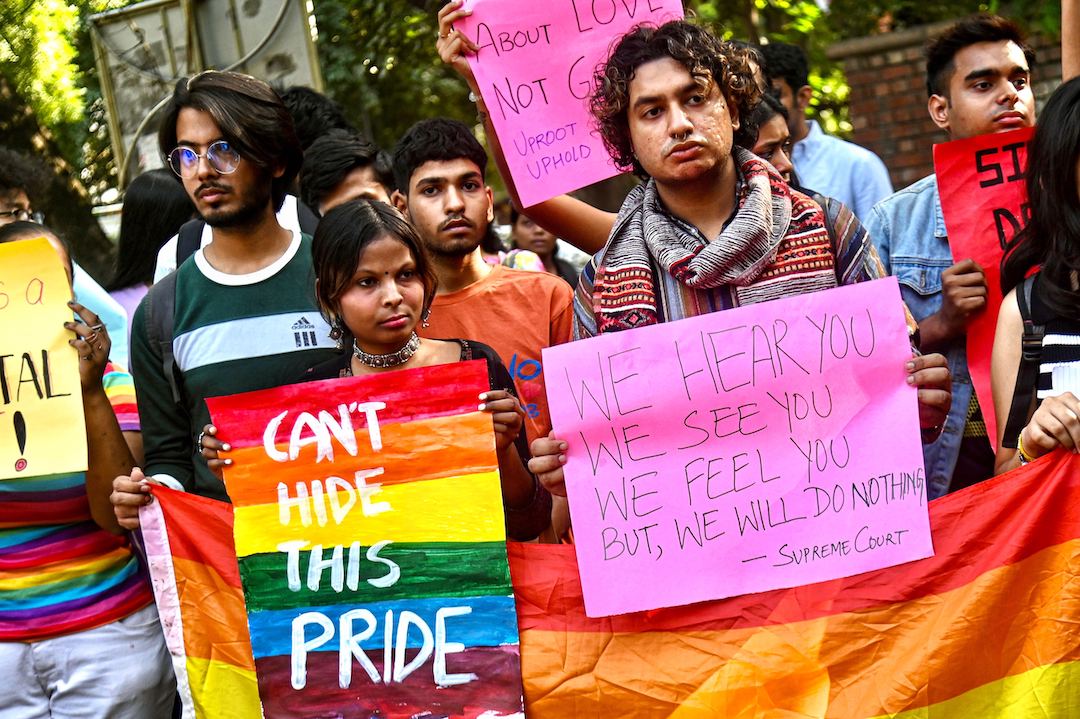 india same sex marriage rejected protest