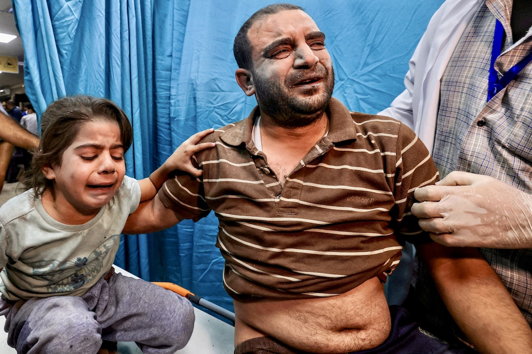 israel airstrike hospital gaza civilians