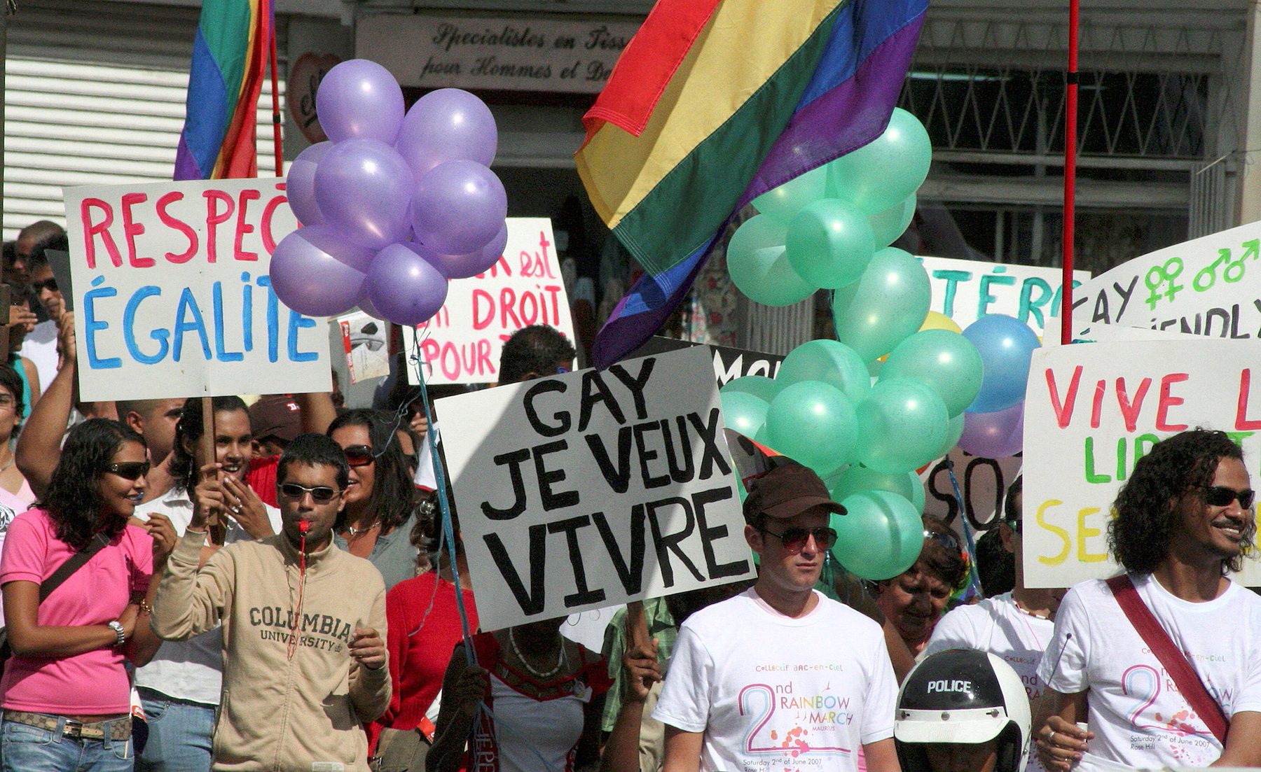 Mauritius LGBTQ rights pride march