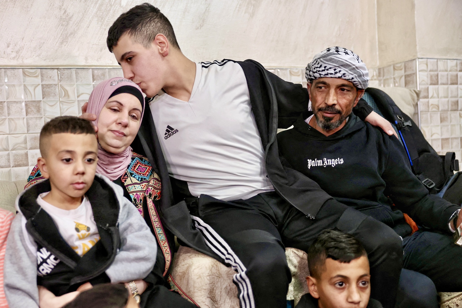 Ahmad Salaima reunited with family israel palestine
