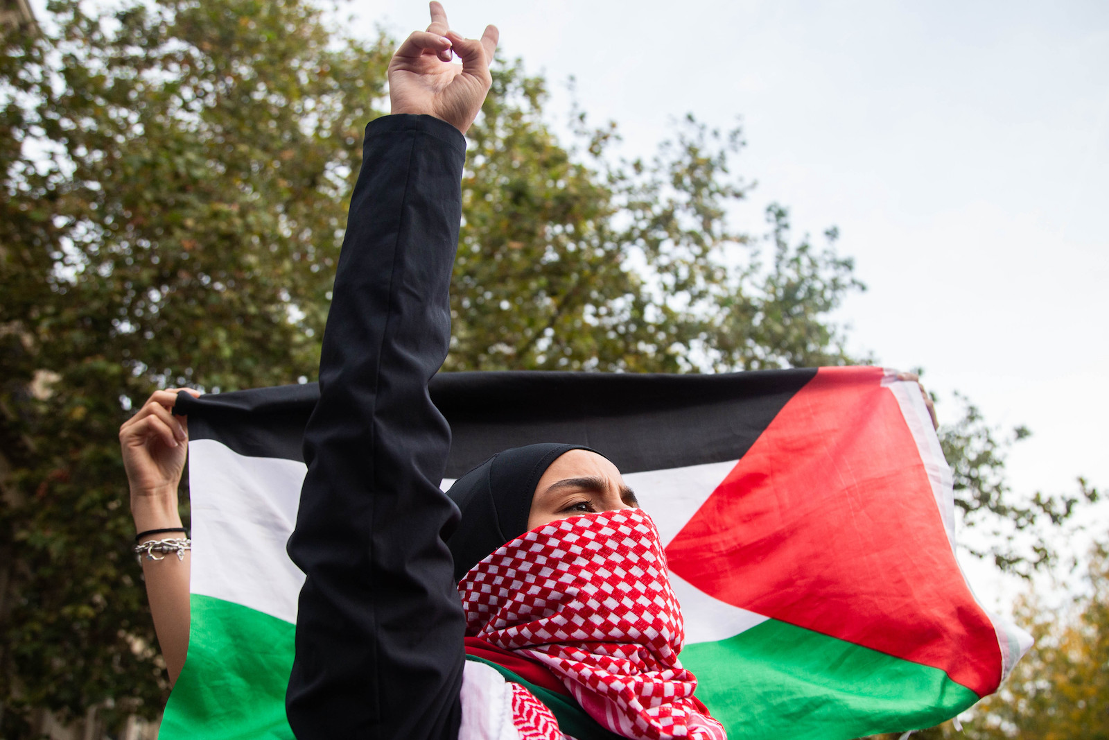israel gaza palestine war paris pro Palestinian rally