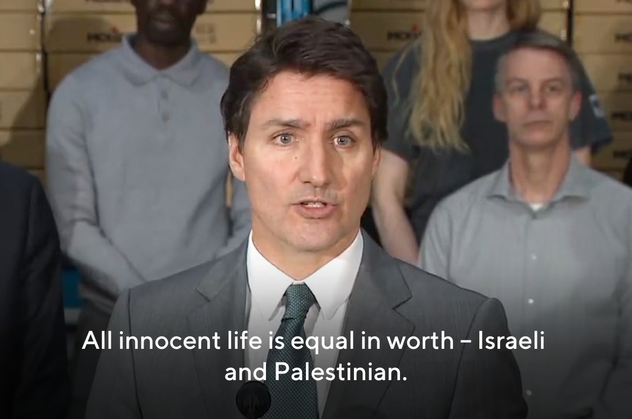 Canadian Prime Minister Justin Trudeau Called On Israel To Stop Killing Innocent Women, Children And Babies In Gaza