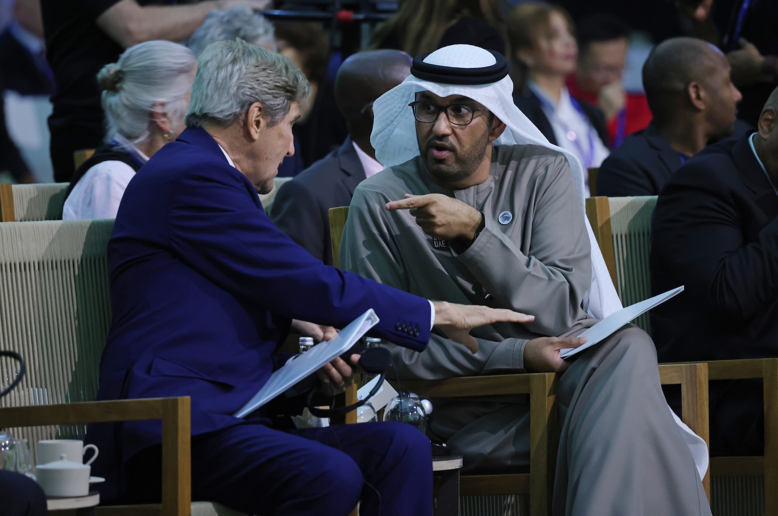 John Kerry US Sultan Ahmed Al Jaber COP28