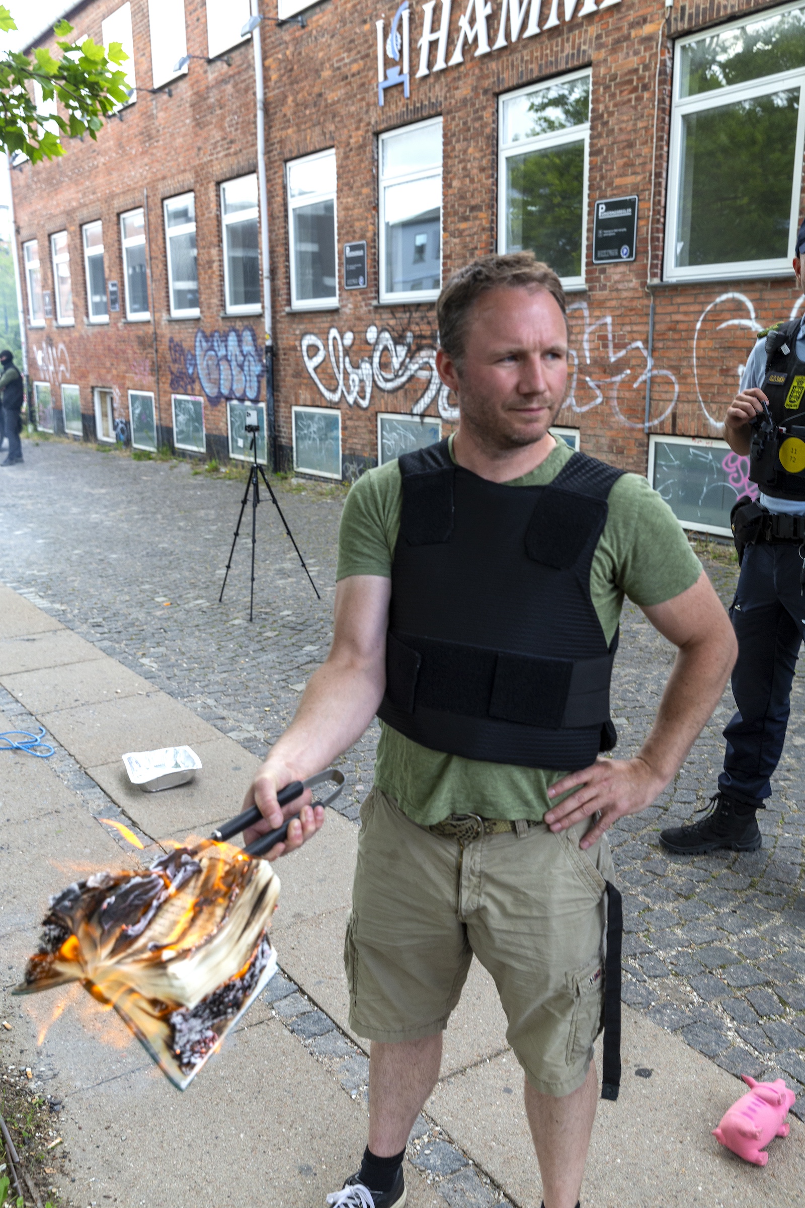 Quran burned by Danish Activists demark