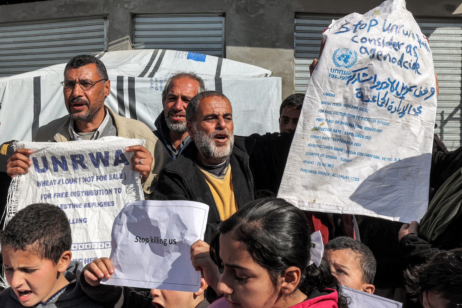 demonstration in Rafah in the southern Gaza Strip UNRWA
