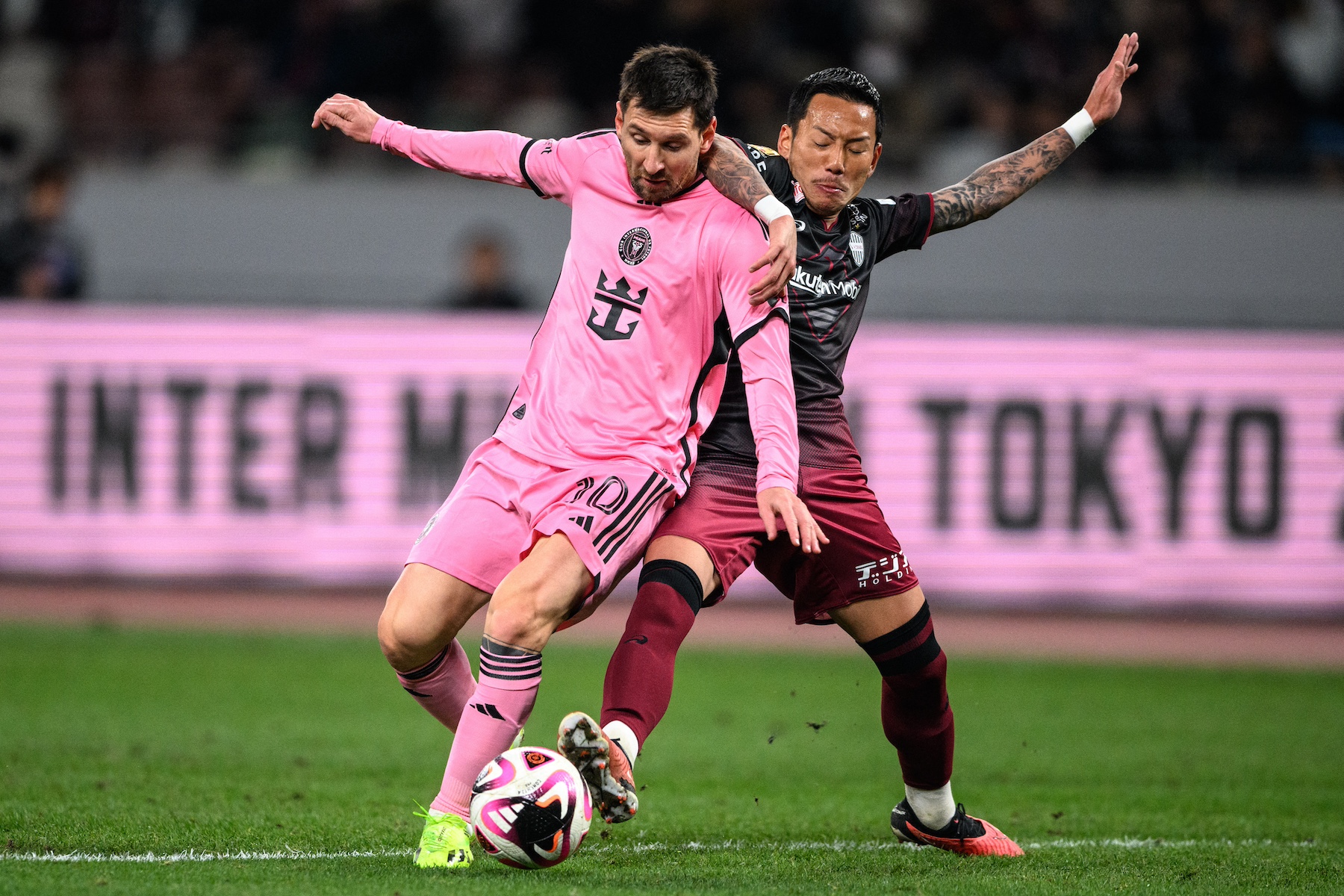 hong kong football match Inter Miami Argentine forward Lionel Messi