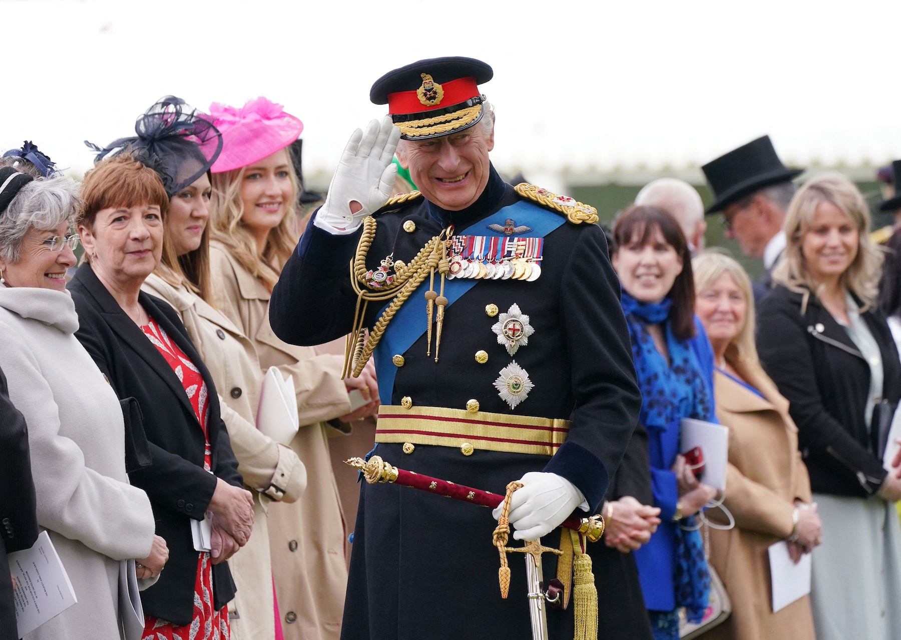 king charles presents royal navy