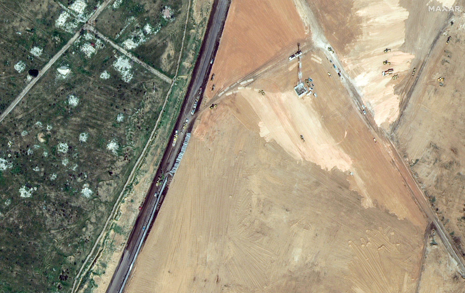 Egypt Has Started Building A Walled Buffer Zone At Its Border With Gaza After Israel Insisted It Will Invade Rafah